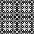 Vector seamless geometric pattern. Simple texture of squares. Black-and-white background. Monochrome design.