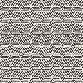 Vector seamless geometric pattern. Stylish striped ornament. Simple linear lattice background. Royalty Free Stock Photo