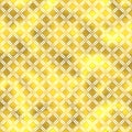 Vector seamless geometric textured golden pattern