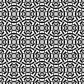 Vector seamless geometry black and white pattern