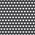 Vector - Seamless Gingham pattern with hearts in white Royalty Free Stock Photo