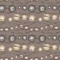 Vector seamless gradient bubble coffee pattern Royalty Free Stock Photo
