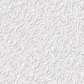 Seamless gray floral pattern. Vector illustration.