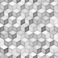Vector Seamless Greyscale Shades Gradient Rhombus Grid Geometric Pattern Royalty Free Stock Photo