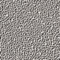 Vector Seamless Grunge Pattern. Black and White Organic Shapes. Messy Spots Texture.