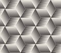 Vector seamless halftone pattern. Modern stylish abstract texture. Repeating geometric cube tiles Royalty Free Stock Photo