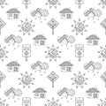 Vector seamless hand drawn pattern