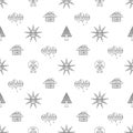 Vector seamless hand drawn pattern