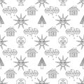 Vector seamless hand drawn pattern