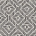 Vector seamless hand drawn pattern. Zigzag and stripe rough lines. Tribal design background. Ethnic doodle texture. Royalty Free Stock Photo