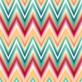 Vector seamless ikat ethnic pattern