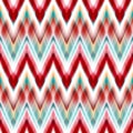 Vector seamless ikat ethnic pattern