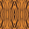Vector seamless illustration of tiger stripe pattern. Royalty Free Stock Photo