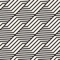 Vector seamless lattice pattern. Modern stylish texture with monochrome trellis. Repeating geometric grid. Simple design Royalty Free Stock Photo