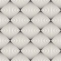 Vector seamless lattice pattern. Modern stylish texture with monochrome trellis. Repeating geometric grid.