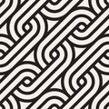 Vector seamless lattice pattern. Modern stylish texture with monochrome trellis. Repeating geometric grid. Simple