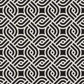 Vector seamless lattice pattern. Modern stylish texture with monochrome trellis. Repeating geometric grid. Simple design backgroun Royalty Free Stock Photo