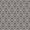 Vector seamless lines mosaic pattern. Modern stylish abstract texture. Repeating geometric concentric circle shapes.