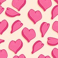 Vector Seamless Love Pattern Royalty Free Stock Photo