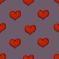 Vector Seamless Love Pattern Royalty Free Stock Photo