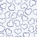 Vector Seamless Love Pattern Royalty Free Stock Photo