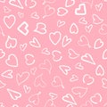 Vector Seamless Love Pattern Royalty Free Stock Photo