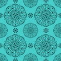 Vector seamless mandala with a pattern.