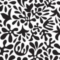 Vector Seamless Mexican Otomi Style Pattern