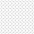 Vector seamless minimalistic pattern of curved lines with dots in nodes.