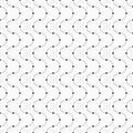 Vector seamless minimalistic pattern of curved lines with dots in nodes.