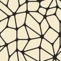 Vector seamless monochrome smooth mesh pattern