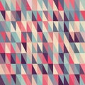 Vector Seamless Multicolor Triangle Grid in Shades of Pink Blue and Purple