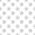 Vector seamless narcissus pattern