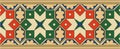 Vector seamless national colored ornament of ancient Persia.