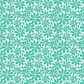 Vector seamless natural pattern. Green floral print. Children`s background Royalty Free Stock Photo