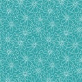 Vector seamless natural pattern. Light contour floral print. Children's background Royalty Free Stock Photo