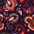 Vector seamless Paisley pattern Royalty Free Stock Photo