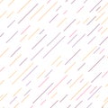 Vector Seamless Parallel thin Color Lines Pattern Background with diagonal stripes.