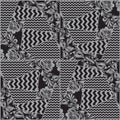 Vector seamless patchwork pattern