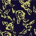 Vector seamless patern graphic roses on a background