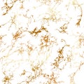 Seamless patina pattern with gold veins. Luxury golden foil texture on white background