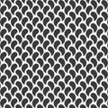 Vector seamless pattern. Abstract background with wavy elements. Monochrome hipster drawn texture