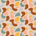 Vector pattern with abstractions in boho style.