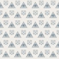 Seamless pattern with all-seeing eye and old keys Royalty Free Stock Photo
