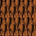 Seamless pattern with amphora.