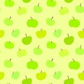 Vector Seamless Pattern. Apples. EPS10.