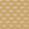 Vector seamless pattern with arabian one-humped camel Royalty Free Stock Photo