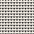 Vector seamless pattern in art deco style. Simple abstract geometric background. Black and white design Royalty Free Stock Photo