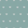 Vector seamless pattern background with spying eyes. Green background. Royalty Free Stock Photo