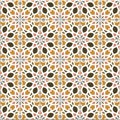 Vector seamless pattern, based on traditional wall and floor til